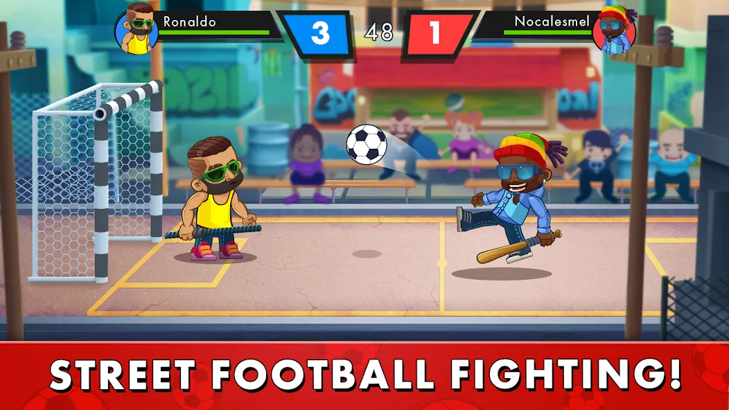 Street Soccer：Ultimate Fight [МОД: Все открыто, Дополнительные деньги и Меню MOD] Screenshot 1