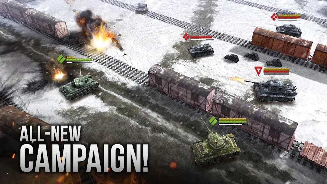 Armor Age: WW2 tank strategy (Армор Эйдж) [МОД: Бесконечные деньги, Монеты и Мега MOD] Screenshot 1