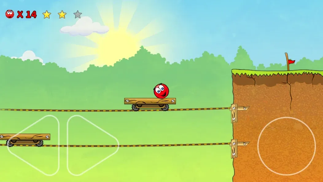 Red Ball 3: Jump for Love! Bou (Ред Болл 3) [МОД: Все открыто, Дополнительные деньги и Меню MOD] Screenshot 1