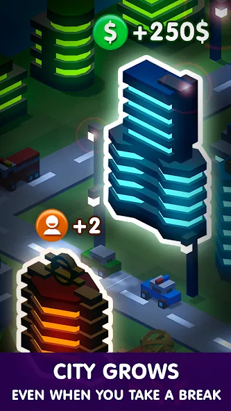 Tap Tap: Idle City Builder Sim [МОД: Меню, Бесконечные монеты и Открытые уровни] Screenshot 3