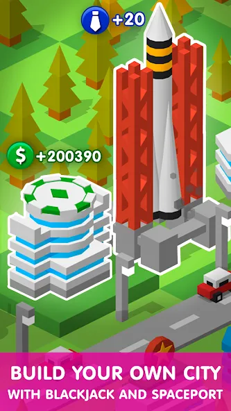 Tap Tap: Idle City Builder Sim [МОД: Меню, Бесконечные монеты и Открытые уровни] Screenshot 5