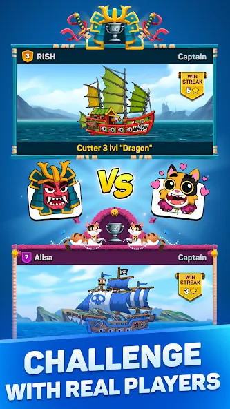Pirates & Puzzles：Ship Battles [МОД: Деньги, Монеты и Меню MOD] Screenshot 4
