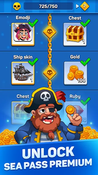 Pirates & Puzzles：Ship Battles [МОД: Деньги, Монеты и Меню MOD] Screenshot 5