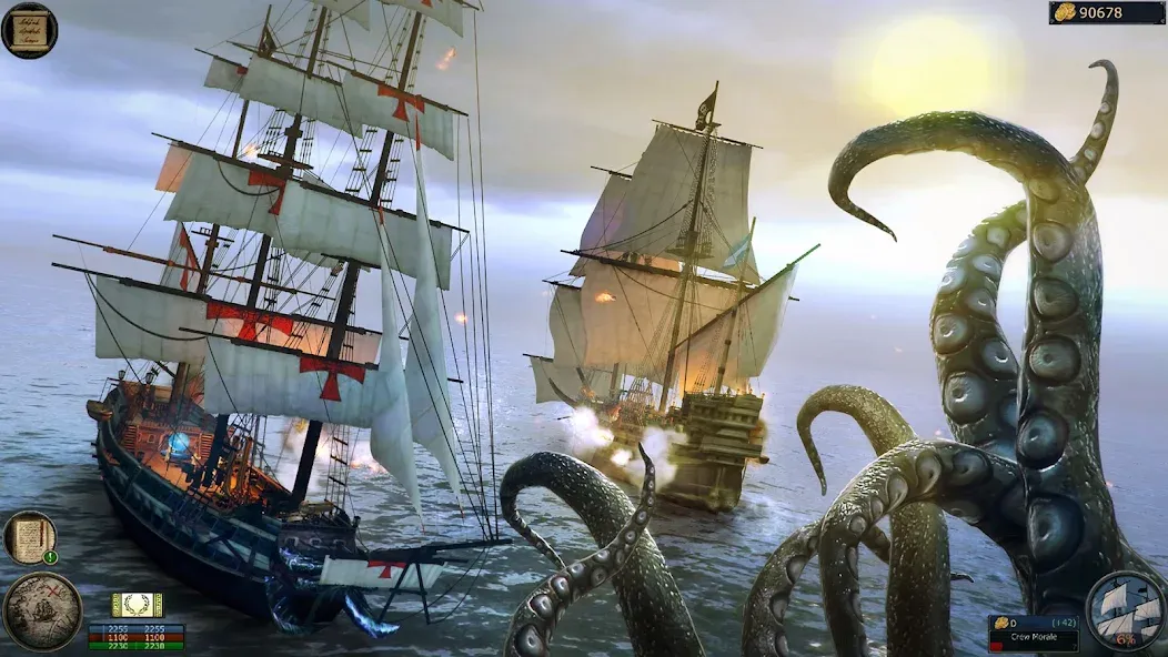 Pirates Flag－Open-world RPG (Темпест) [МОД: Все открыто, Дополнительные деньги и Меню MOD] Screenshot 1