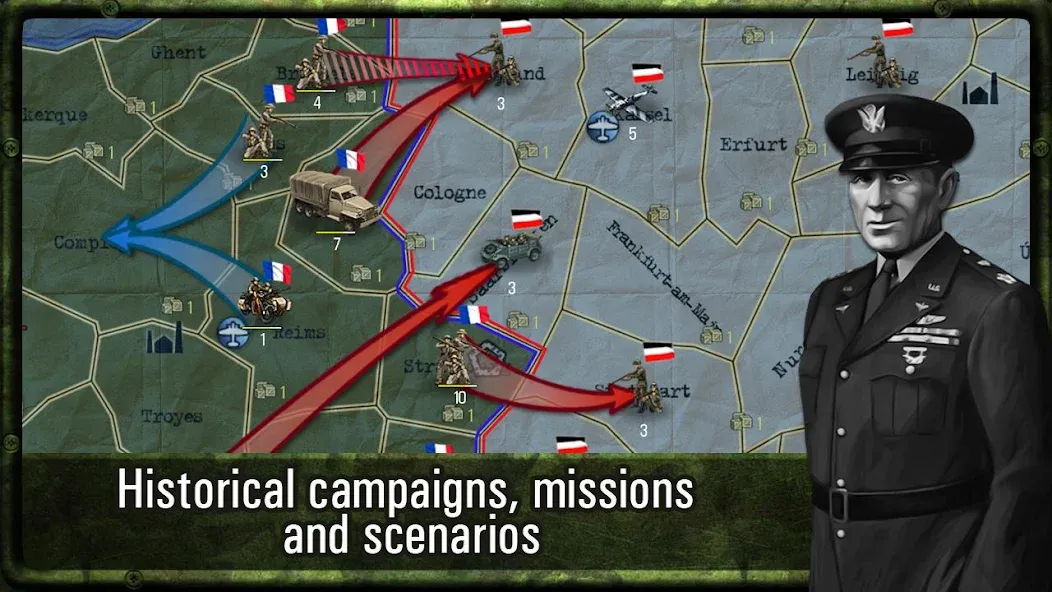 Strategy & Tactics: WW2 [МОД: Много денег, Монет и Все открыто] Screenshot 2