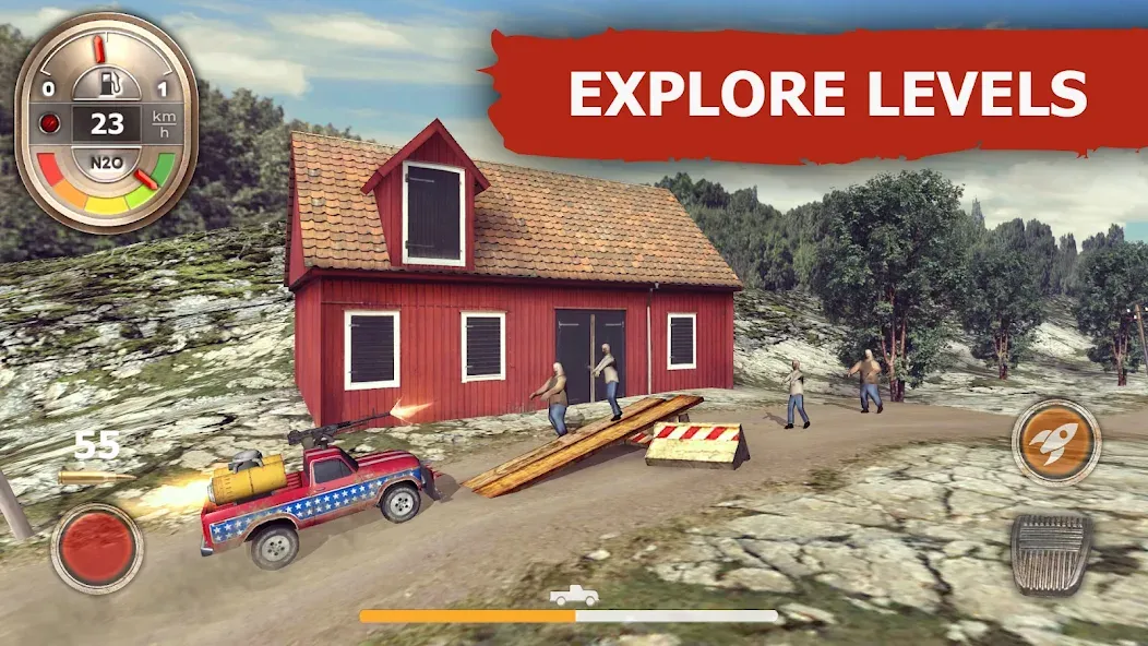 Zombie Derby (Зомби Дерби) [МОД: Деньги, Монеты и Меню MOD] Screenshot 3