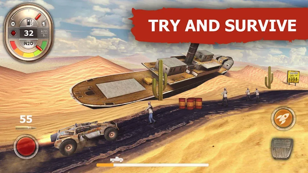 Zombie Derby (Зомби Дерби) [МОД: Деньги, Монеты и Меню MOD] Screenshot 5