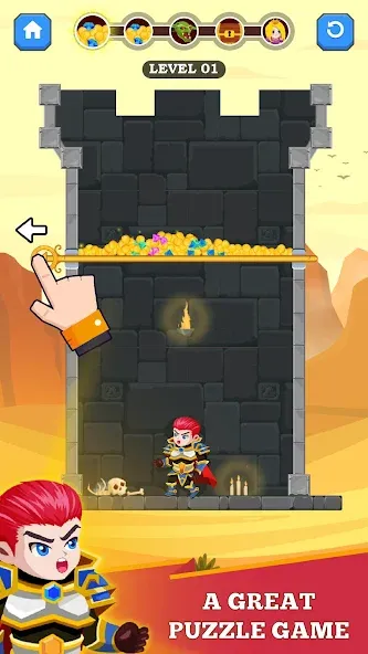 Hero Rescue (Герой Спасения) [МОД: Бесконечные деньги, Монеты и Мега MOD] Screenshot 1