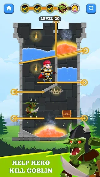 Hero Rescue (Герой Спасения) [МОД: Бесконечные деньги, Монеты и Мега MOD] Screenshot 2