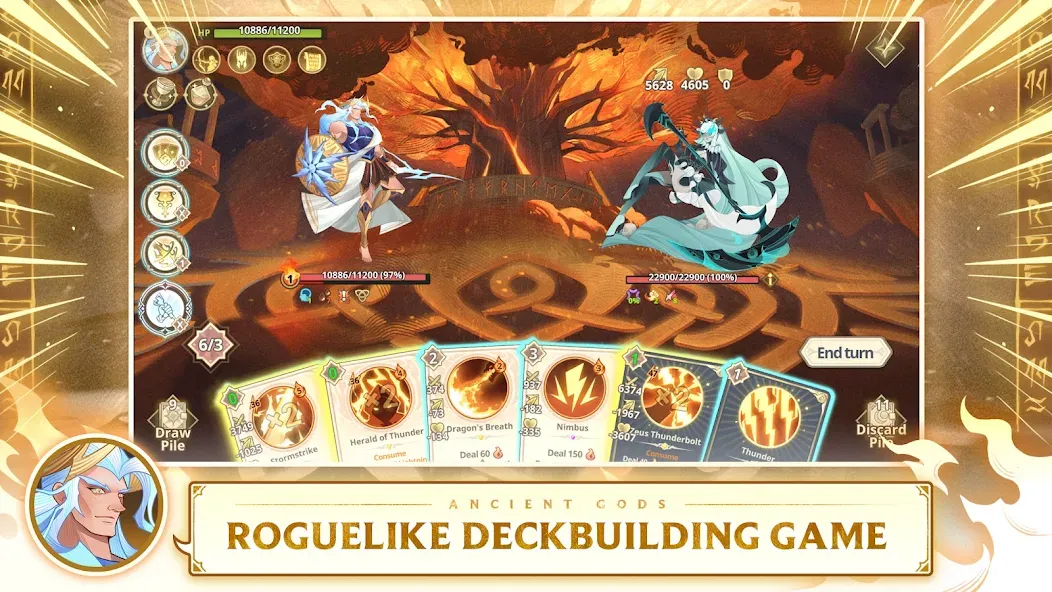Ancient Gods: Card Battle RPG (Эншент Годс) [МОД: Много монет, Открытые уровни и Мега MOD] Screenshot 2