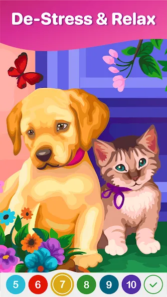 Hey Color Paint by Number Art [МОД: Много монет, Открытые уровни и Мега MOD] Screenshot 2