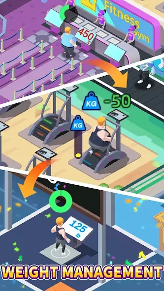 Fitness Club Tycoon (Фитнес Клуб Тайкун) [МОД: Деньги, Монеты и Меню MOD] Screenshot 1