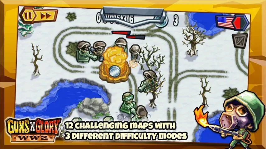 Guns'n'Glory WW2 [МОД: Деньги, Монеты и Меню MOD] Screenshot 3