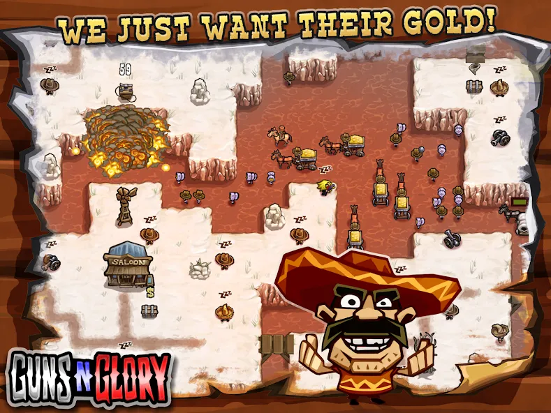 Guns'n'Glory [МОД: Много денег, Монет и Все открыто] Screenshot 3