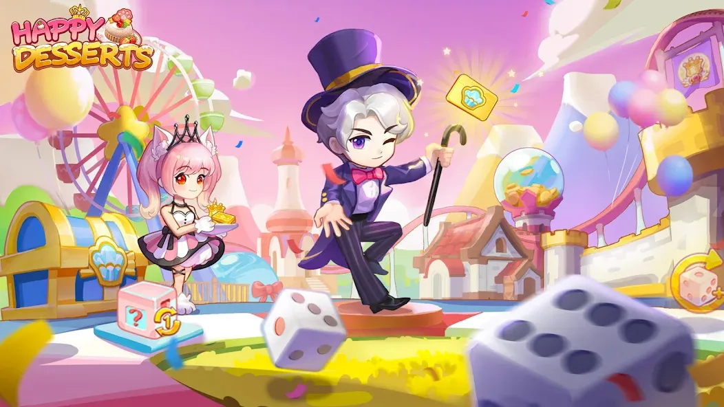 Happy Desserts！ [МОД: Бесконечные деньги, Монеты и Мега MOD] Screenshot 1