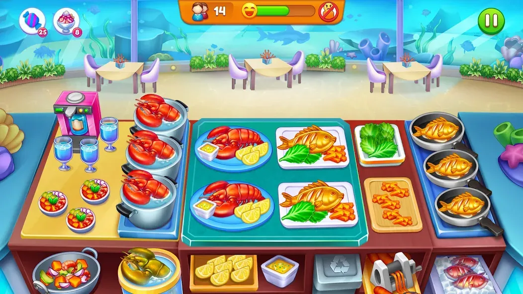 Cooking Restaurant Food Games [МОД: Деньги, Монеты и Меню MOD] Screenshot 4