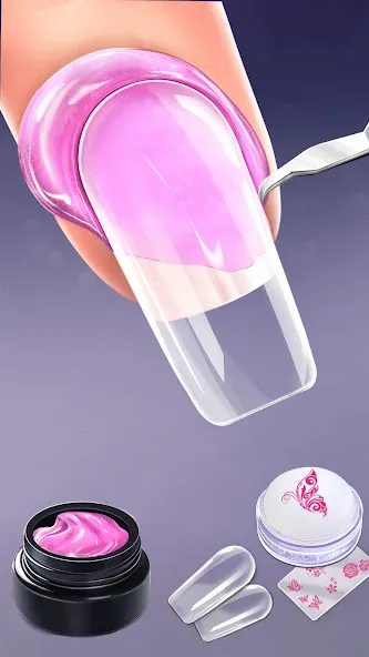 Nail Salon Fashion Makeup Game [МОД: Деньги, Монеты и Меню MOD] Screenshot 1