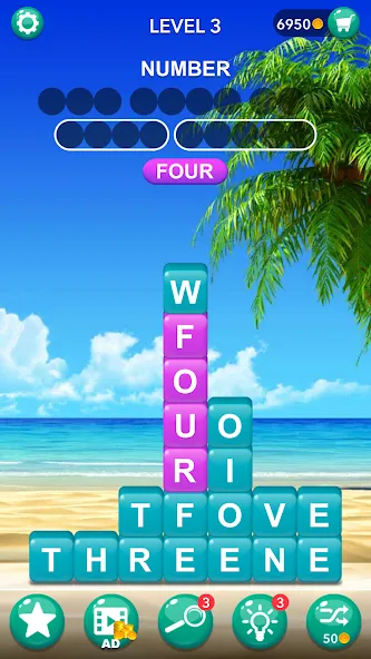 Word Tiles :Hidden Word Search [МОД: Много денег, Монет и Все открыто] Screenshot 1