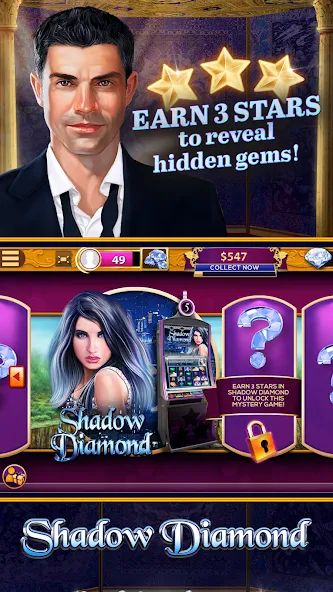 Da Vinci Diamonds Casino – Bes (Да Винчи Даймондс Казино) [МОД: Меню, Бесконечные монеты и Открытые уровни] Screenshot 5