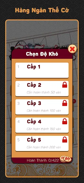 Cờ Thế Khó Nhất - Cờ Offline [МОД: Меню, Бесконечные монеты и Открытые уровни] Screenshot 2