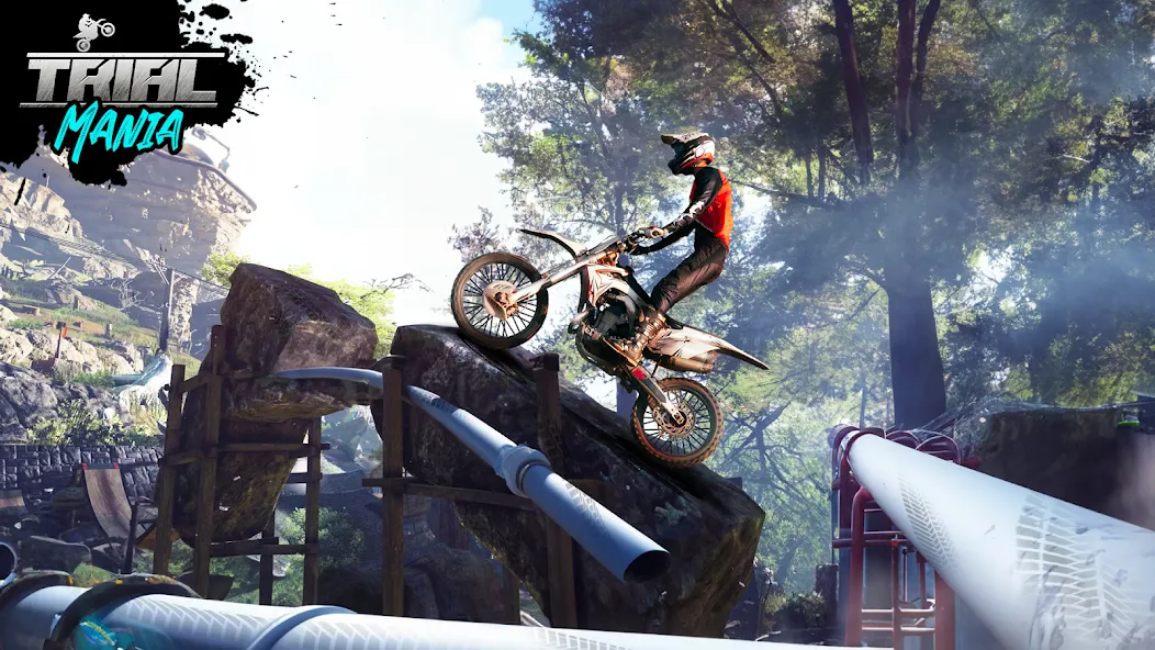 Trial Mania: Dirt Bike Games (Трайал Мания) [МОД: Бесконечные деньги, Монеты и Мега MOD] Screenshot 5