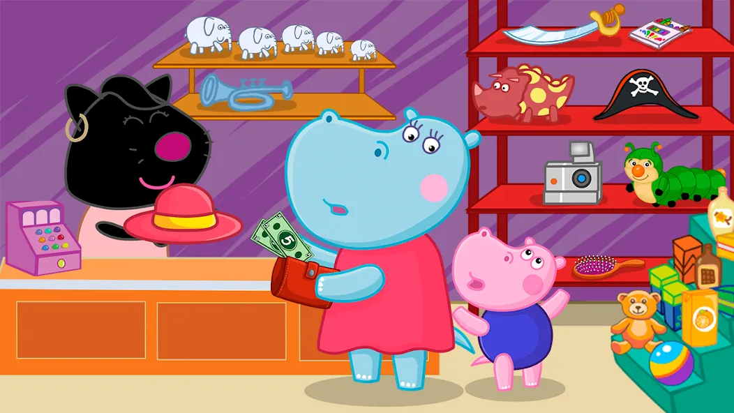 Hippo: Airport Profession Game [МОД: Много монет, Открытые уровни и Мега MOD] Screenshot 5