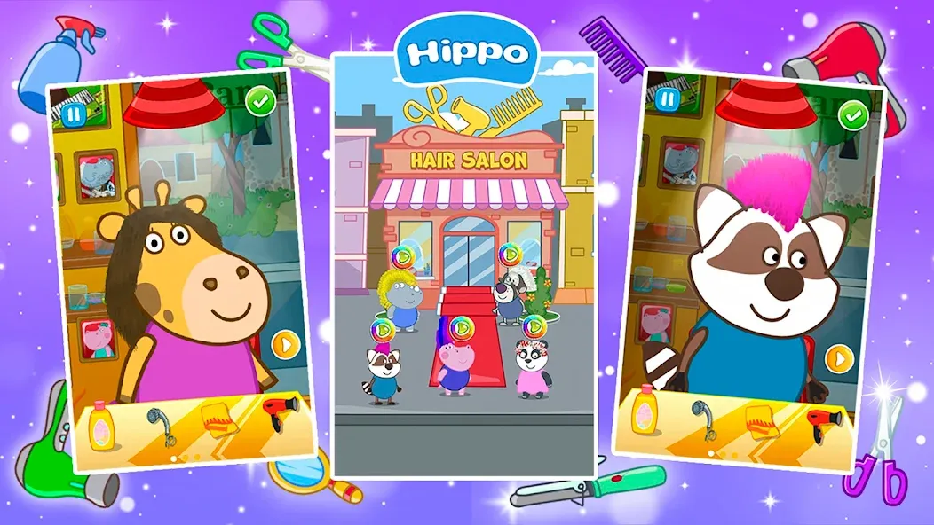 Hair Salon: Fashion Games [МОД: Все открыто, Дополнительные деньги и Меню MOD] Screenshot 1