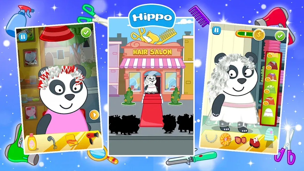 Hair Salon: Fashion Games [МОД: Все открыто, Дополнительные деньги и Меню MOD] Screenshot 2