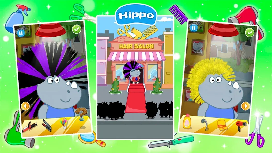 Hair Salon: Fashion Games [МОД: Все открыто, Дополнительные деньги и Меню MOD] Screenshot 3