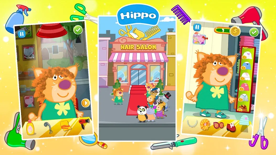 Hair Salon: Fashion Games [МОД: Все открыто, Дополнительные деньги и Меню MOD] Screenshot 4