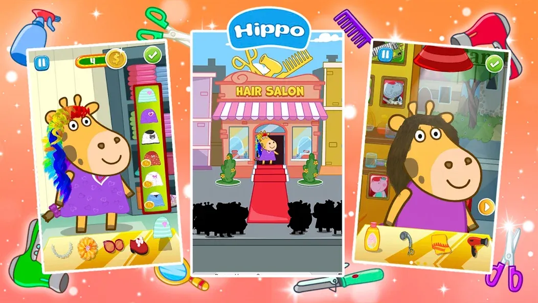 Hair Salon: Fashion Games [МОД: Все открыто, Дополнительные деньги и Меню MOD] Screenshot 5