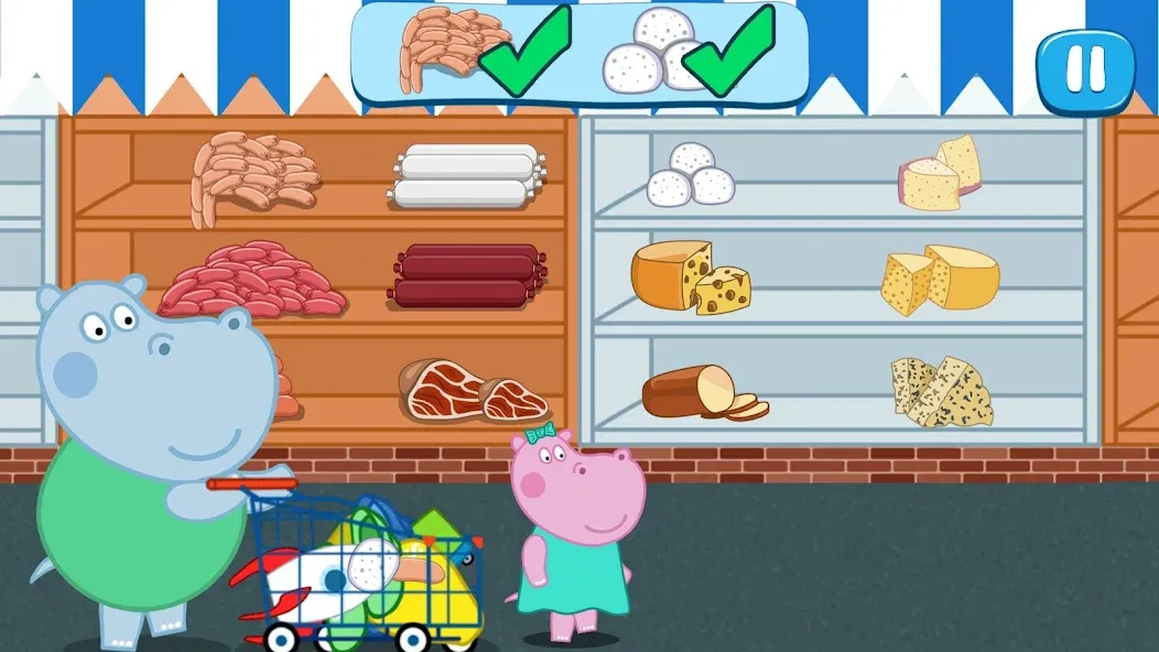 Kids Supermarket: Shopping [МОД: Много денег, Монет и Все открыто] Screenshot 3
