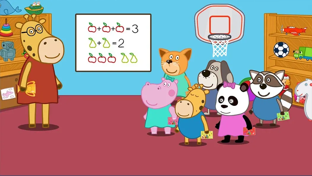 Kindergarten: Learn and play [МОД: Много монет, Открытые уровни и Мега MOD] Screenshot 1