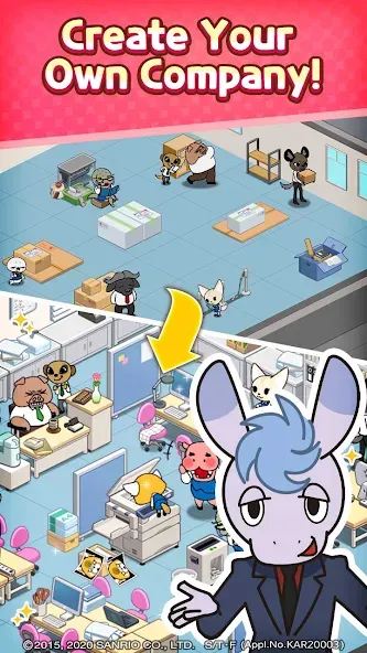 Aggretsuko : Match 3 Puzzle (Аггретсуко) [МОД: Много монет, Открытые уровни и Мега MOD] Screenshot 3