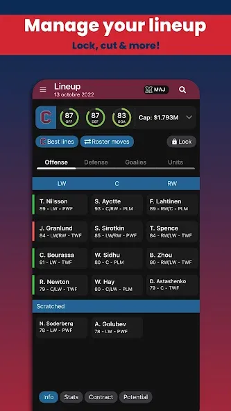 Hockey Legacy Manager 23 (Хоккей Легаси Менеджер 23) [МОД: Меню, Бесконечные монеты и Открытые уровни] Screenshot 1