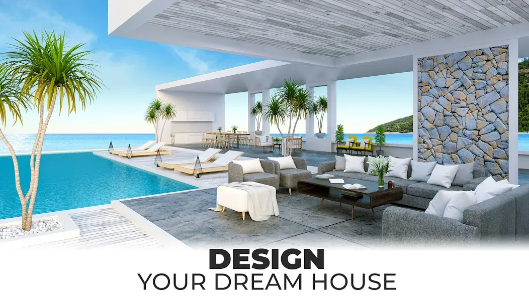 My Home Makeover: House Design [МОД: Все открыто, Дополнительные деньги и Меню MOD] Screenshot 1