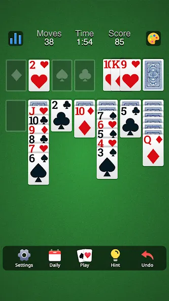 Classic Solitaire - Klondike (Солитер Клондайк Классик) [МОД: Деньги, Монеты и Меню MOD] Screenshot 2