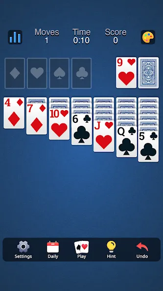 Classic Solitaire - Klondike (Солитер Клондайк Классик) [МОД: Деньги, Монеты и Меню MOD] Screenshot 4