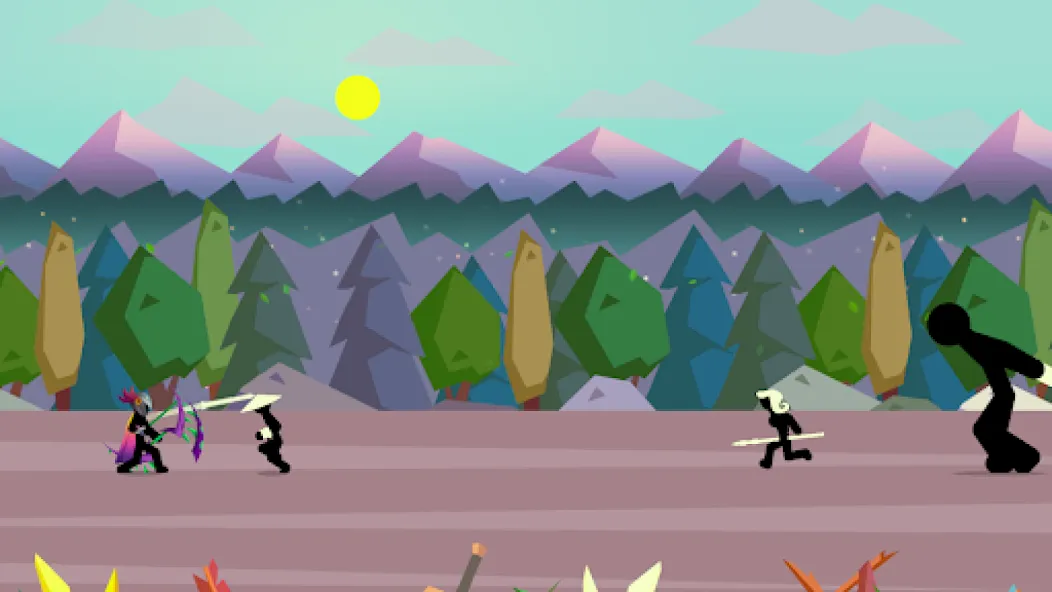 Stick Fight: Shadow Archer (Стк Файт) [МОД: Меню, Бесконечные монеты и Открытые уровни] Screenshot 4
