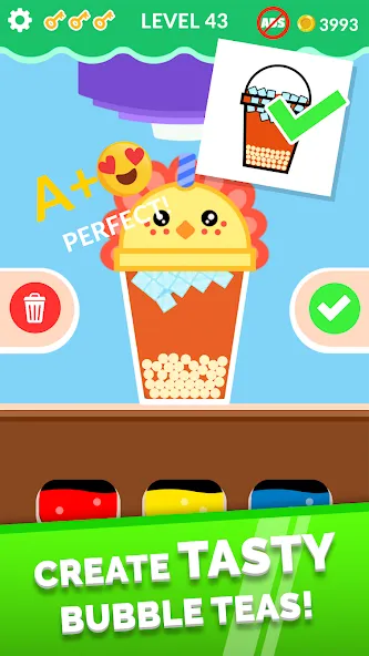 Bubble Tea! [МОД: Много монет, Открытые уровни и Мега MOD] Screenshot 1