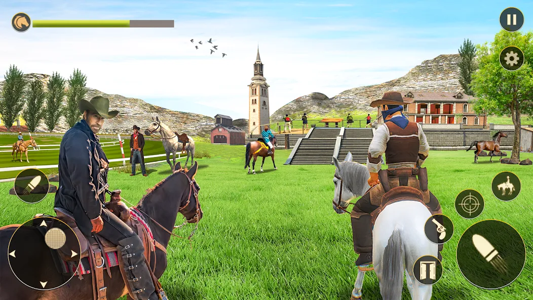 Horse Riding Rivals Horse Race (ХорсРайдинг Ривалс Лошадиные скачки) [МОД: Меню, Бесконечные монеты и Открытые уровни] Screenshot 1