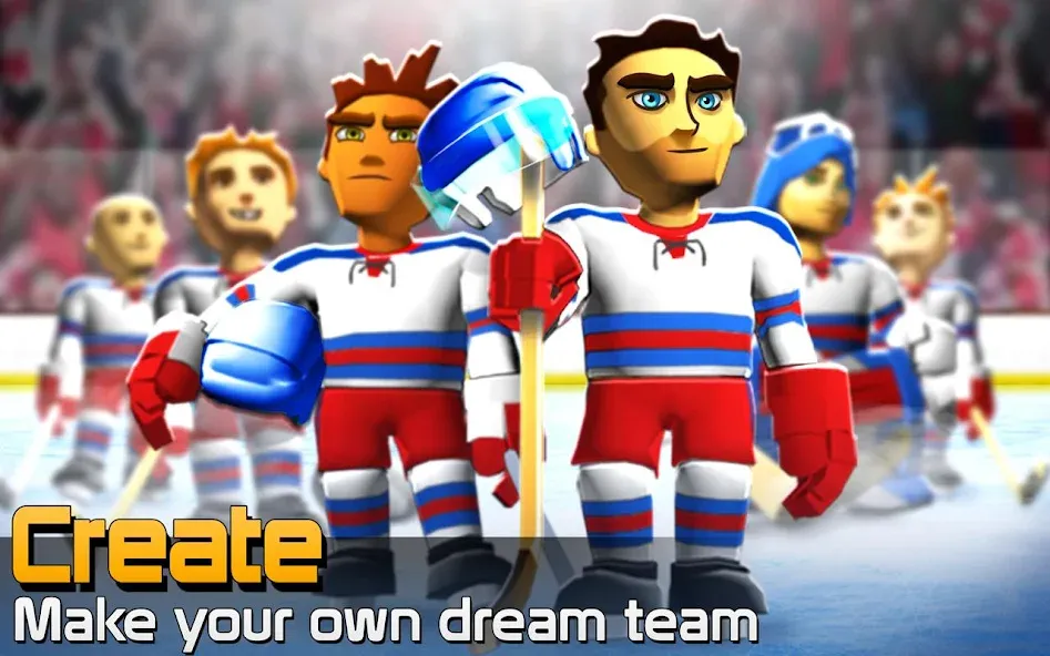 BIG WIN Hockey (БИГ ВИН Хоккей) [МОД: Все открыто, Дополнительные деньги и Меню MOD] Screenshot 1