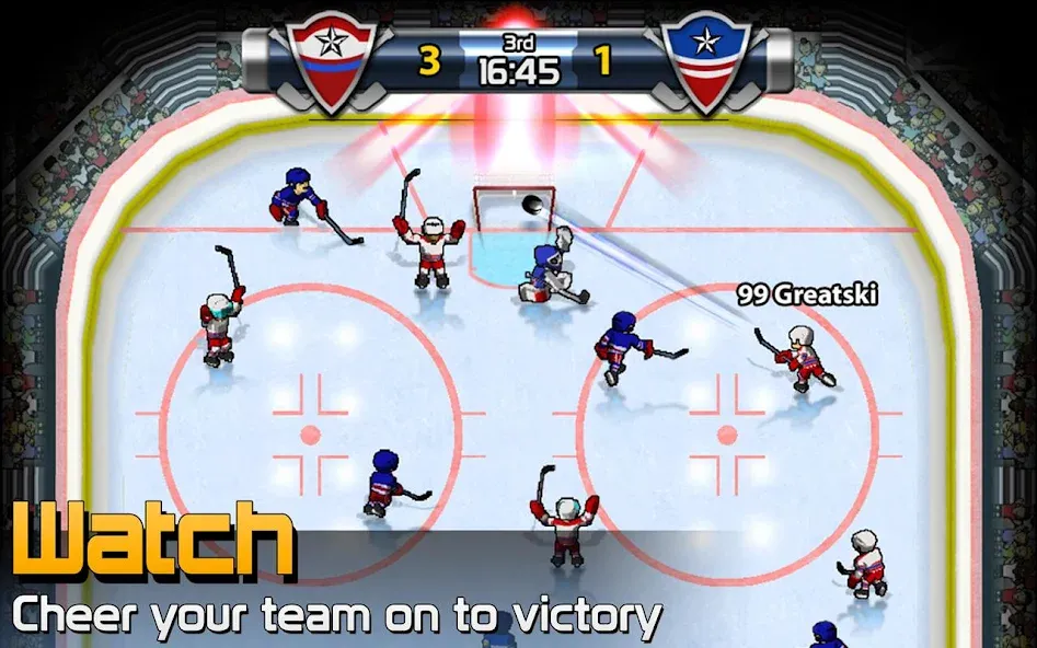 BIG WIN Hockey (БИГ ВИН Хоккей) [МОД: Все открыто, Дополнительные деньги и Меню MOD] Screenshot 3