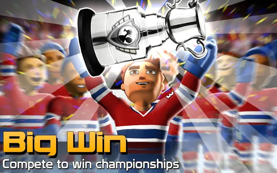 BIG WIN Hockey (БИГ ВИН Хоккей) [МОД: Все открыто, Дополнительные деньги и Меню MOD] Screenshot 5