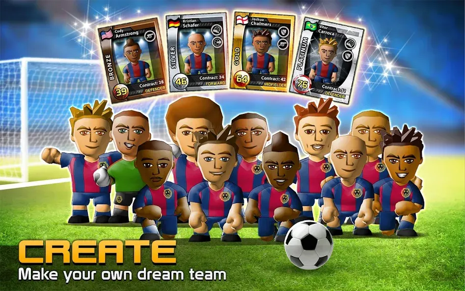 BIG WIN Soccer: World Football (БИГ ВИН Соккер) [МОД: Бесконечные деньги, Монеты и Мега MOD] Screenshot 2