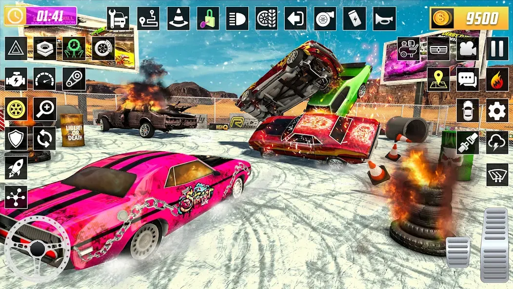 X Demolition Derby : Car Games [МОД: Деньги, Монеты и Меню MOD] Screenshot 4