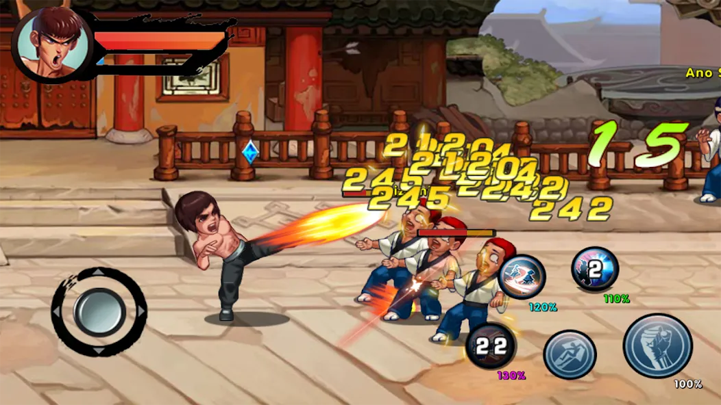 Kung Fu Attack: Final Fight (Кунгфу Атака) [МОД: Меню, Бесконечные монеты и Открытые уровни] Screenshot 1