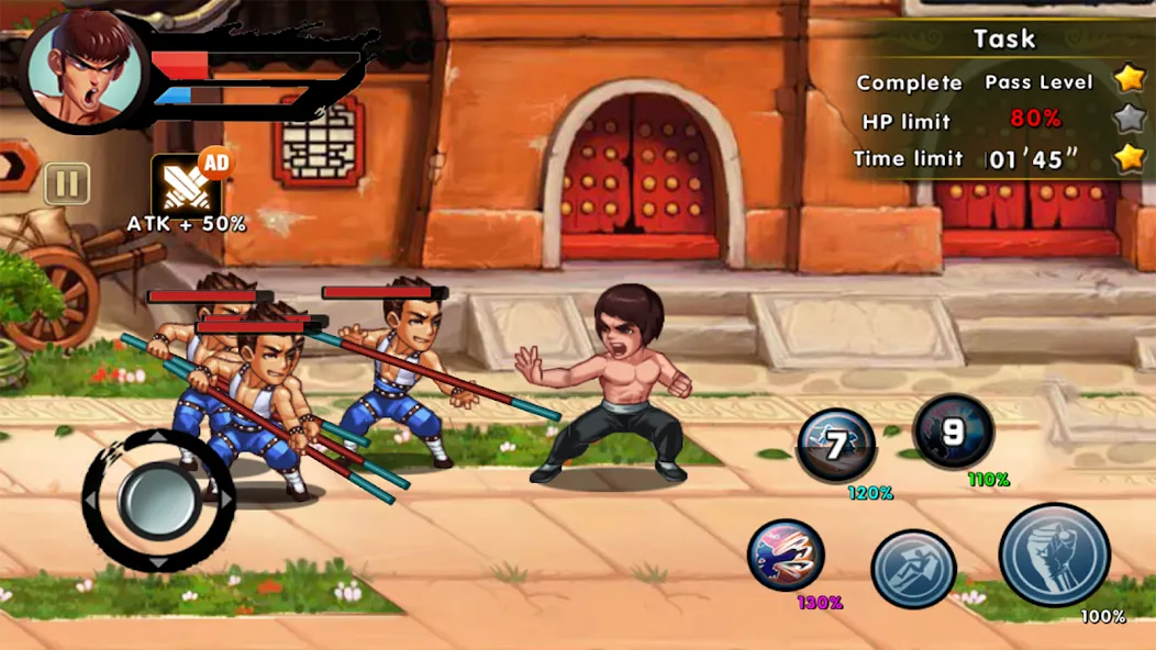 Kung Fu Attack: Final Fight (Кунгфу Атака) [МОД: Меню, Бесконечные монеты и Открытые уровни] Screenshot 2