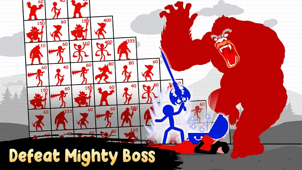 Stick Hero: Tower Defense (тик Хиро) [МОД: Все открыто, Дополнительные деньги и Меню MOD] Screenshot 1