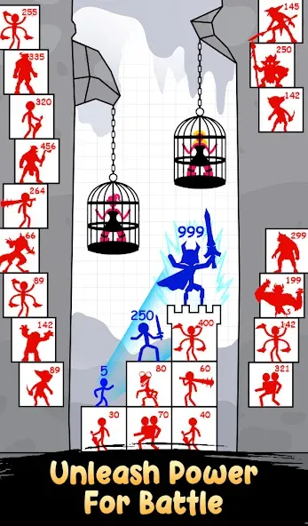 Stick Hero: Tower Defense (тик Хиро) [МОД: Все открыто, Дополнительные деньги и Меню MOD] Screenshot 2